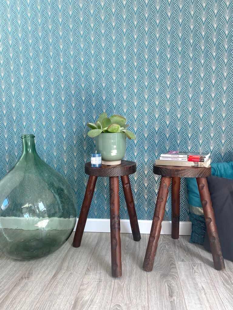 Pair of tripod stools