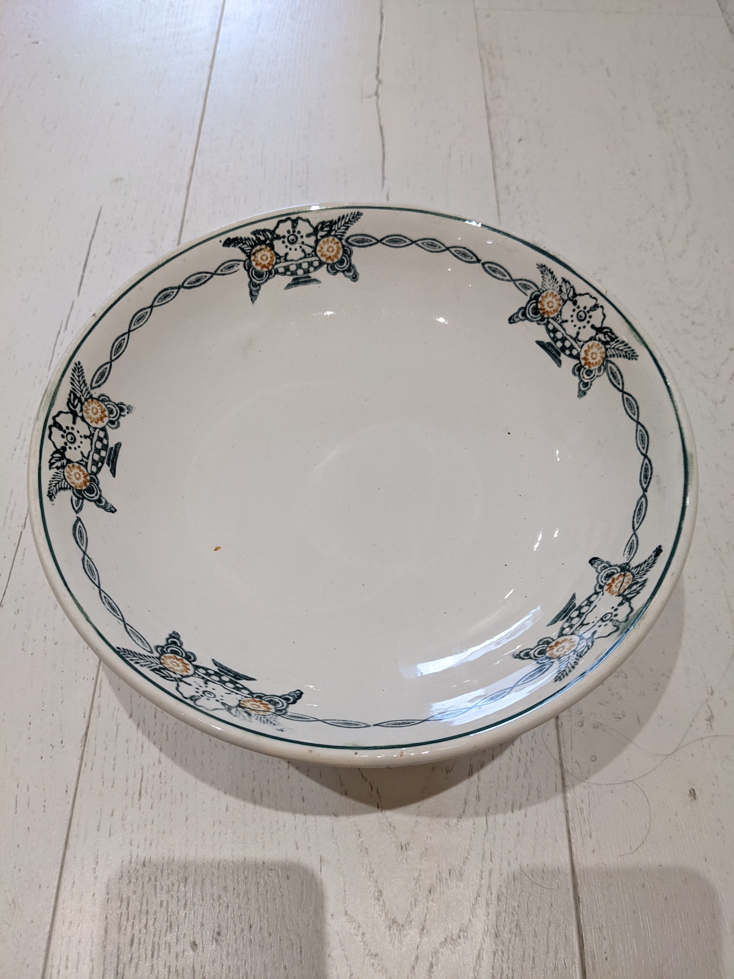 Compotier presentoire fruit cup biscuits iron earth Badonviller