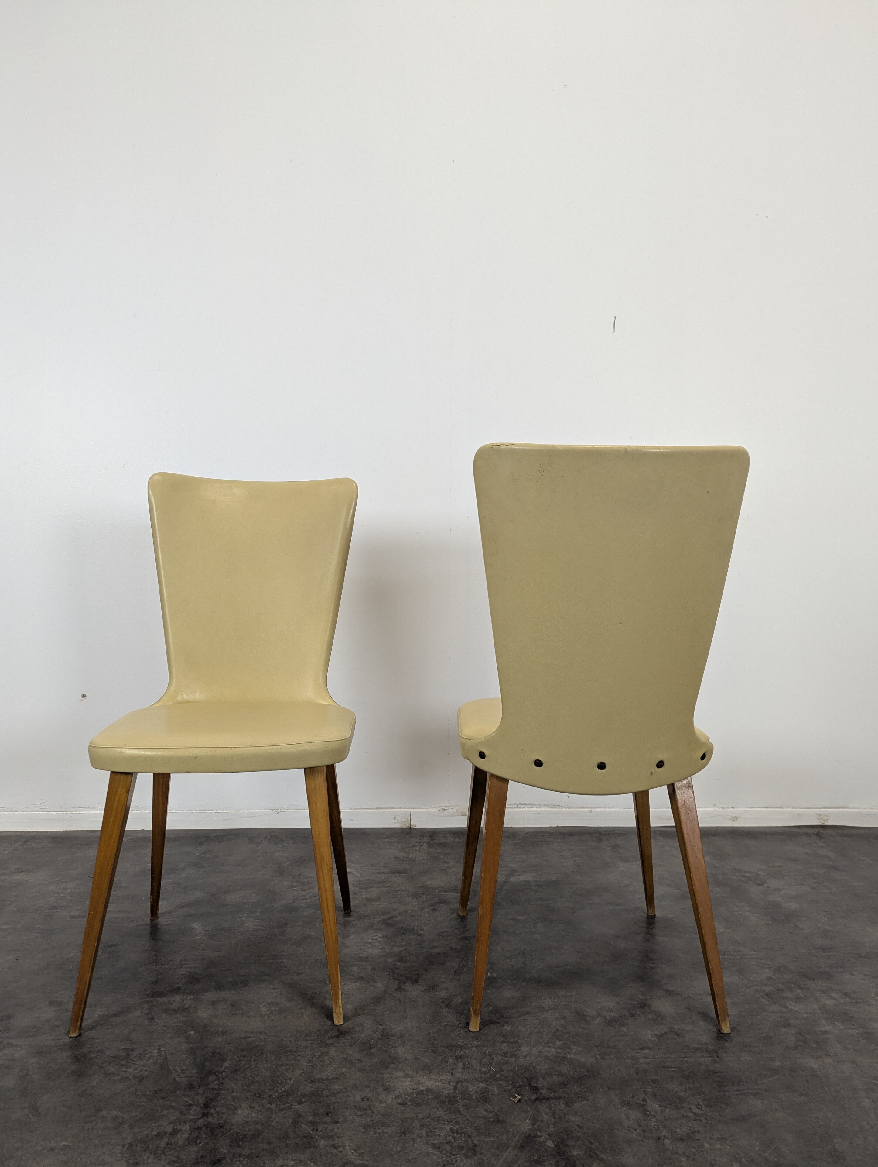 Paire de chaises en sky années 60