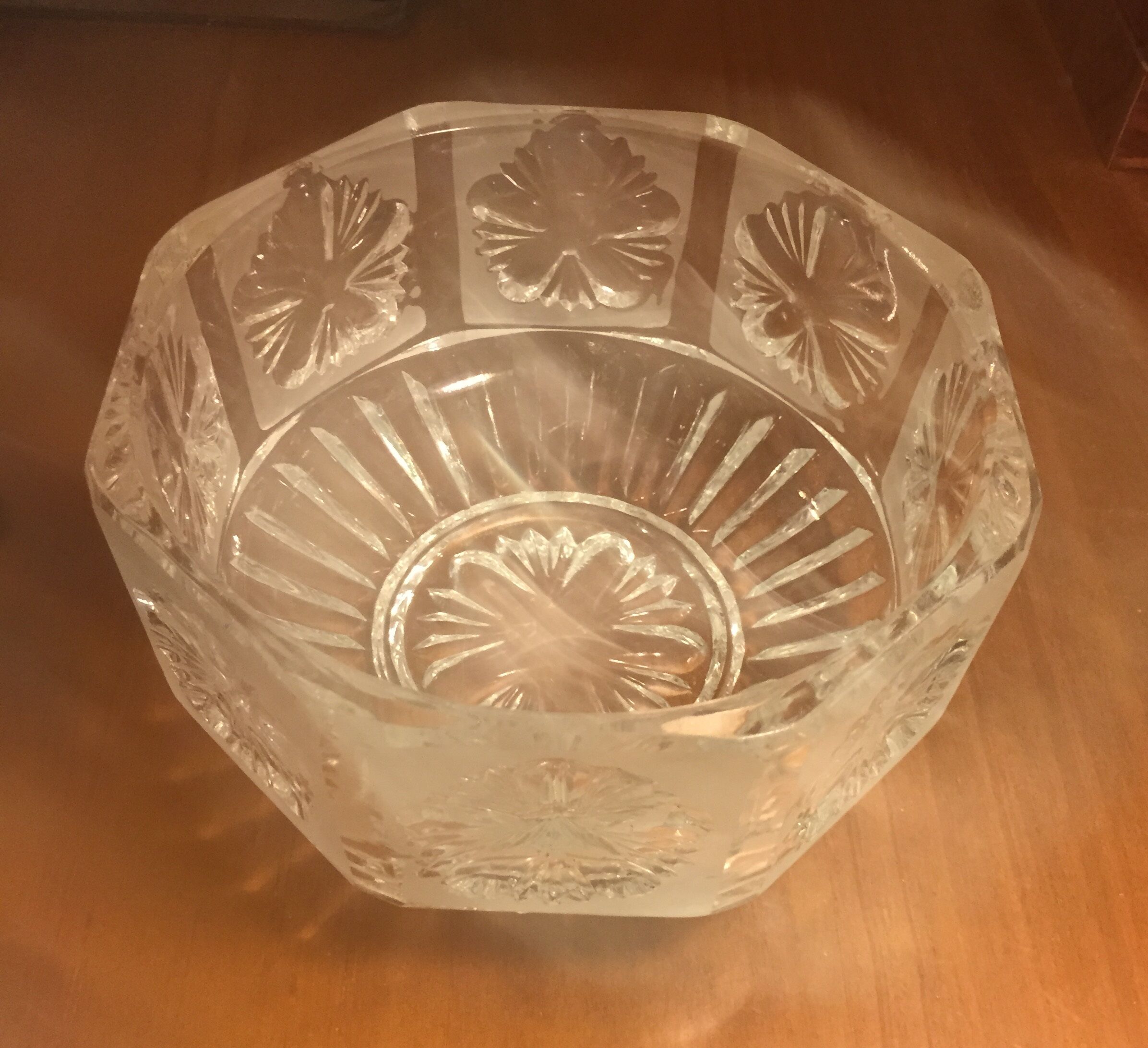 Saladier en cristal