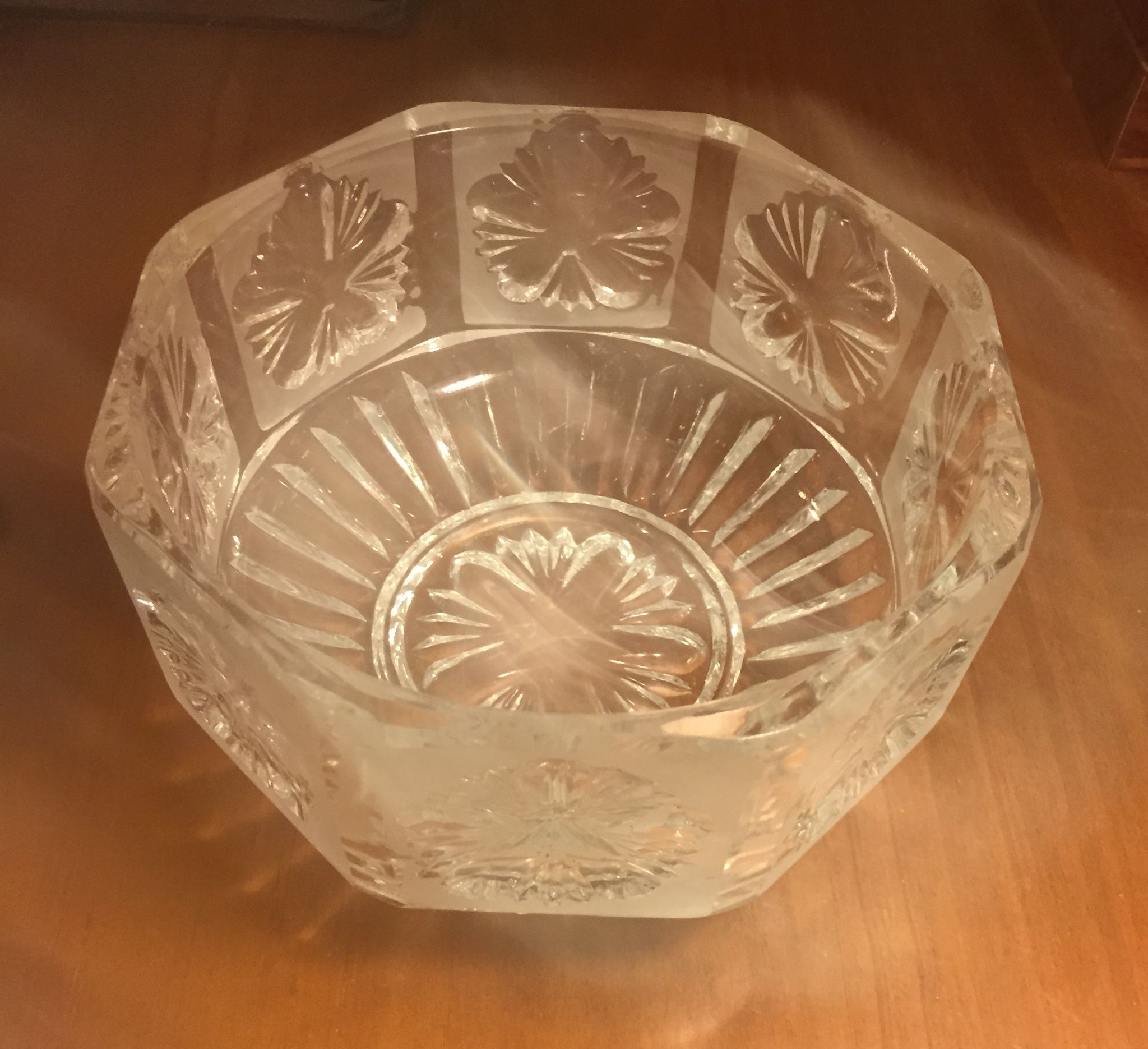 Saladier en cristal
