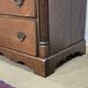 Late 19th century English oak chest of drawers