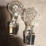 Pair of crystal decanters