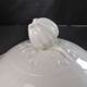Soup bowl old white porcelain lid forming cucurbit-N°1