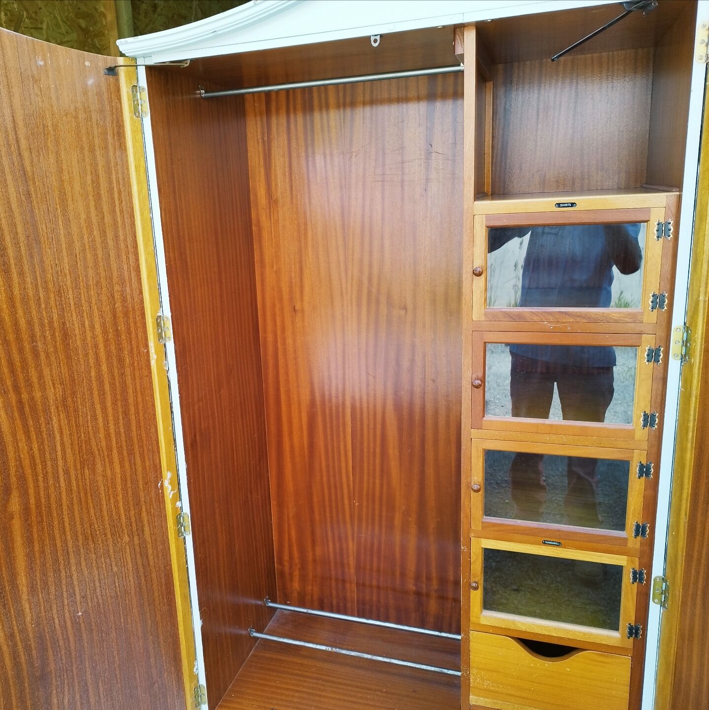 Wardrobe dressing room english vintage storage