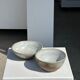Duo of small brown bowls and speckled glazed ceramic (1top + 1bottom)
