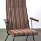 Vintage 50s/60s design armchair with high backrest, model 1410 by Gispen