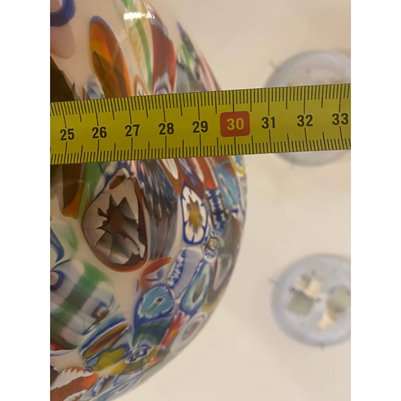 Contemporary White With Murrise MultiColors Pendant