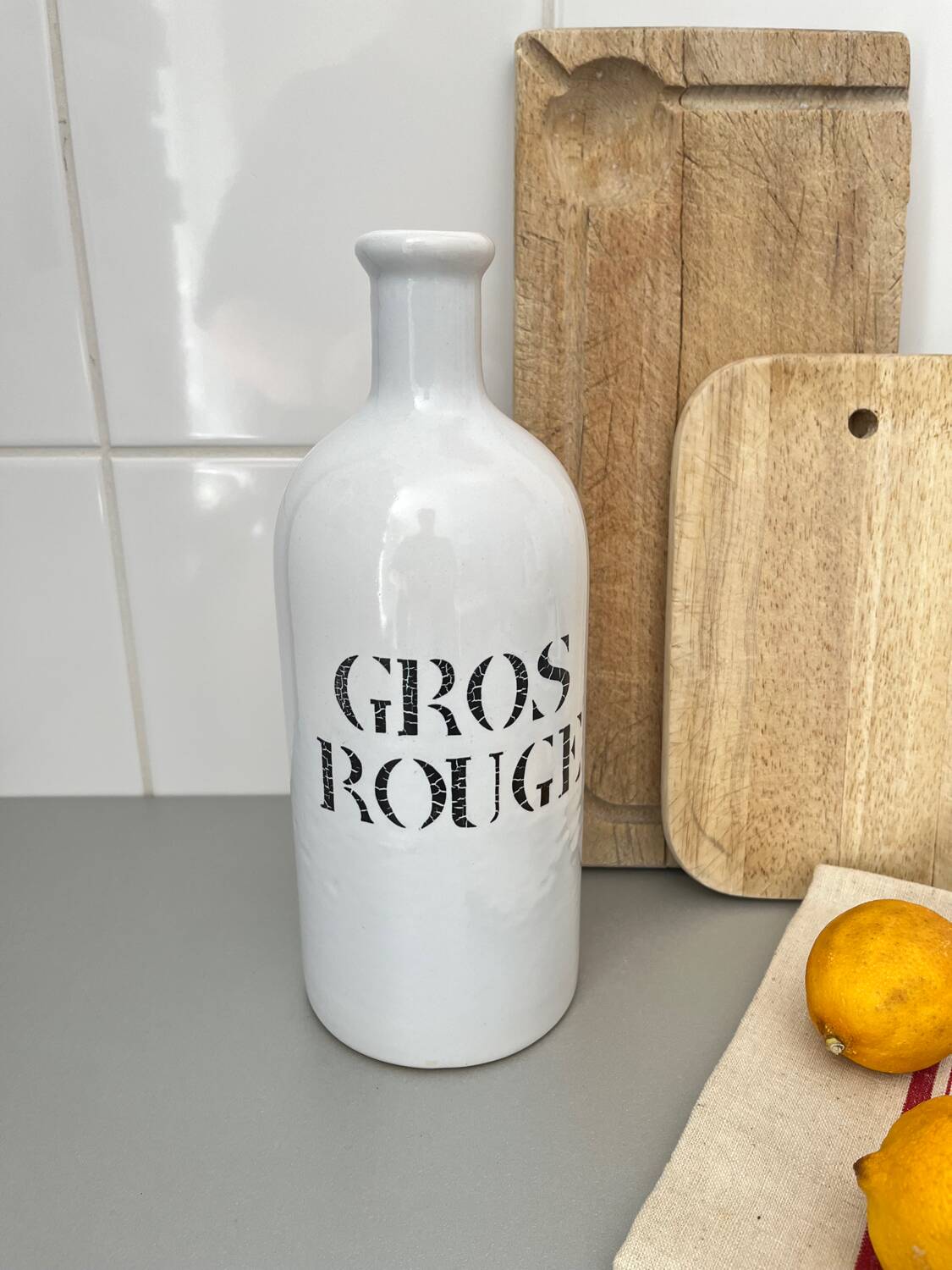 “Big red” ceramic bottle Charolles