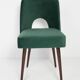 "Shell" Chair Dark Green Velvet, 1960s