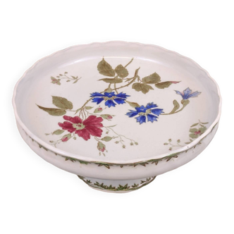 Small Creil and Montereau fruit bowl, Bleuets model.