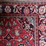 Handmade vintage Persian Hamadan rug 132cm x 196cm, 1950s