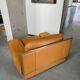 Fauteuil vintage Steiner en cuir havane