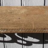 Wooden shelf and cast iron