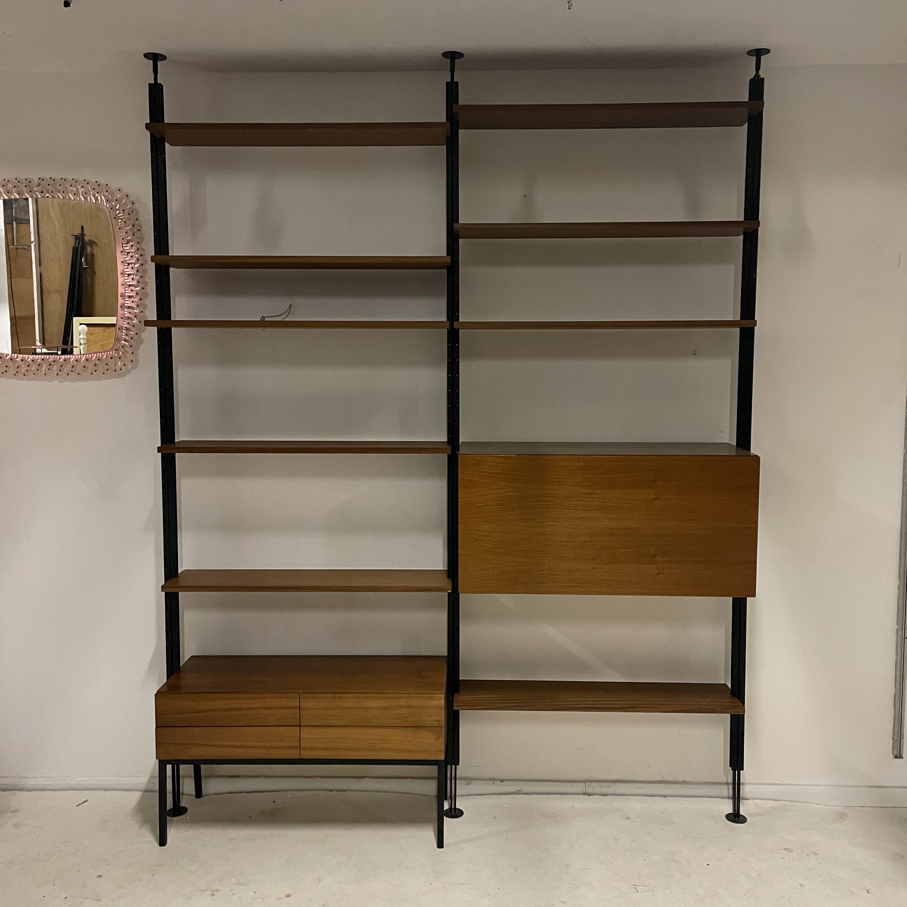Vintage Floor/Ceiling Library 1964 Switzerland