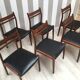 Lot de 6 chaises gessef années 60