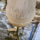 art nouveau lamp signed rolland paris style muller hettier and vincent 38x12