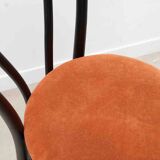 Satelliet 16/C orange and black vintage bistro high chair