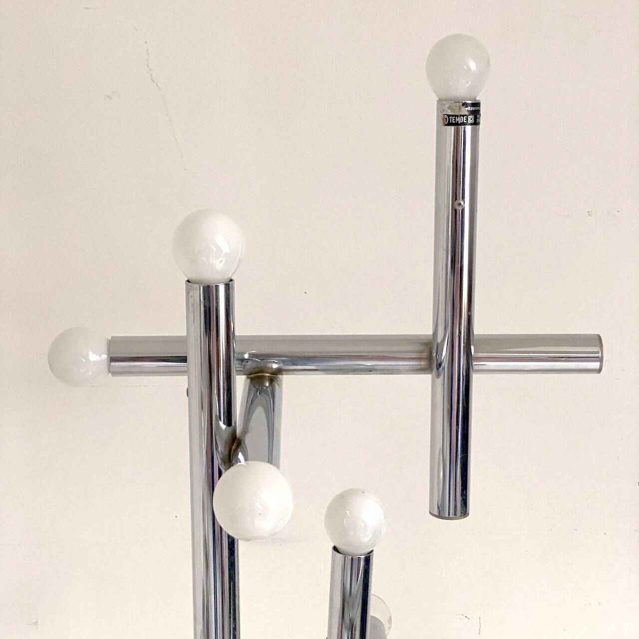 Temde Space Age lamp, vintage 1970s, made in Switzerland.