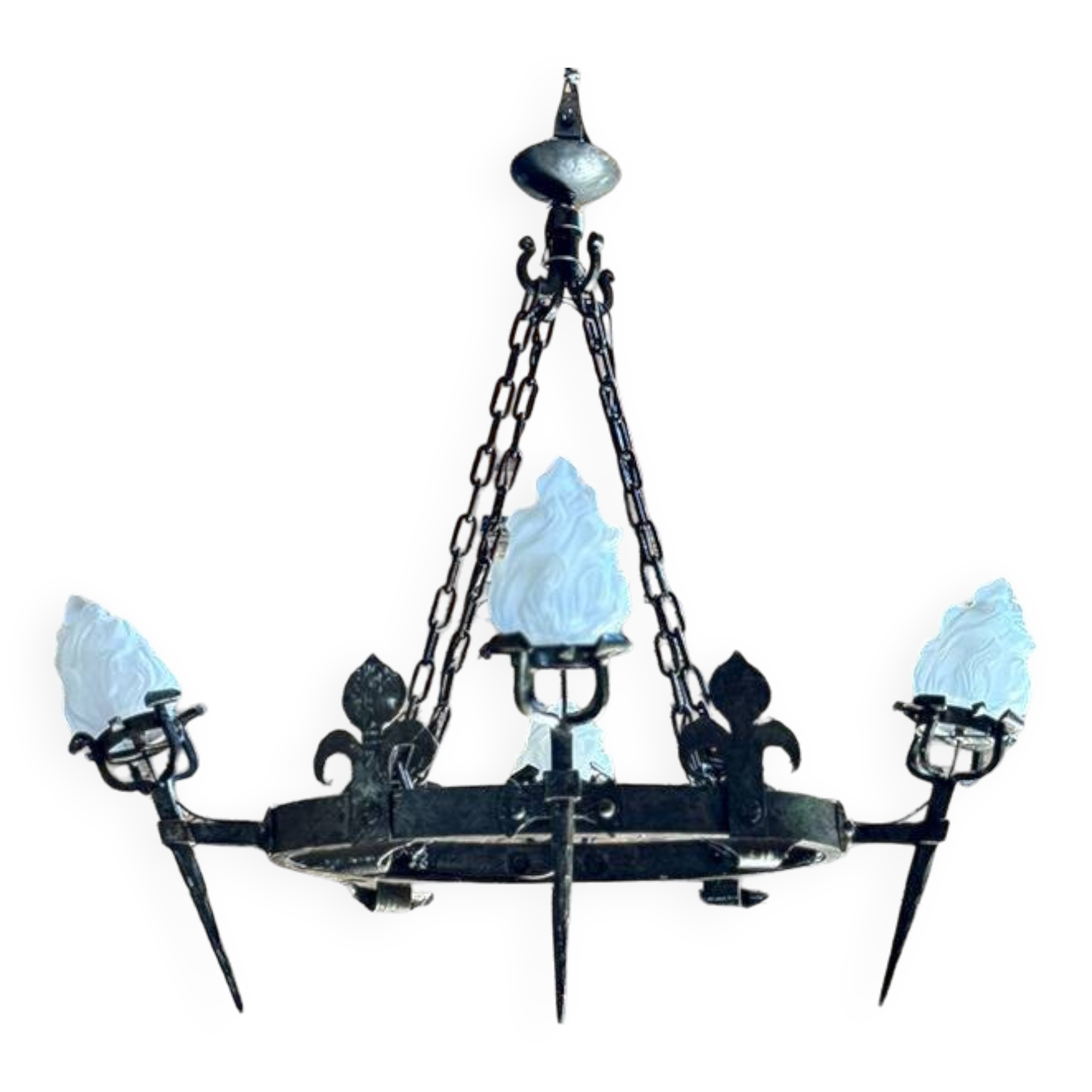 Handcrafted wrought iron chandeliers