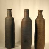 Set of three stoneware bottles