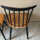 3 vintage Fanett chairs, Tapiovaara model, Stol Kamnik edition