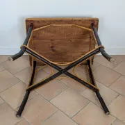 Wood and rattan table 1920