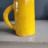 Mustard glazed terracotta mug signed - cup