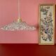 Vintage glass lampshade pendant light - tableware collection -
