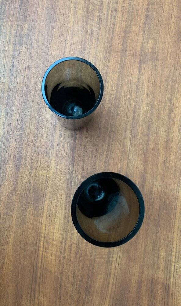 Vintage German Glass Vases Fortuna Line by Rosenthal, Set of 2