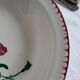 Large round, shallow earthenware dish, sarreguemines, epernay pattern