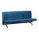 Vintage Model D70 Sofa Bed Black Iron Reupholstered Blue by Osvaldo Borsani for Tecno, 1970s