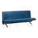 Vintage Model D70 Sofa Bed Black Iron Reupholstered Blue by Osvaldo Borsani for Tecno, 1970s