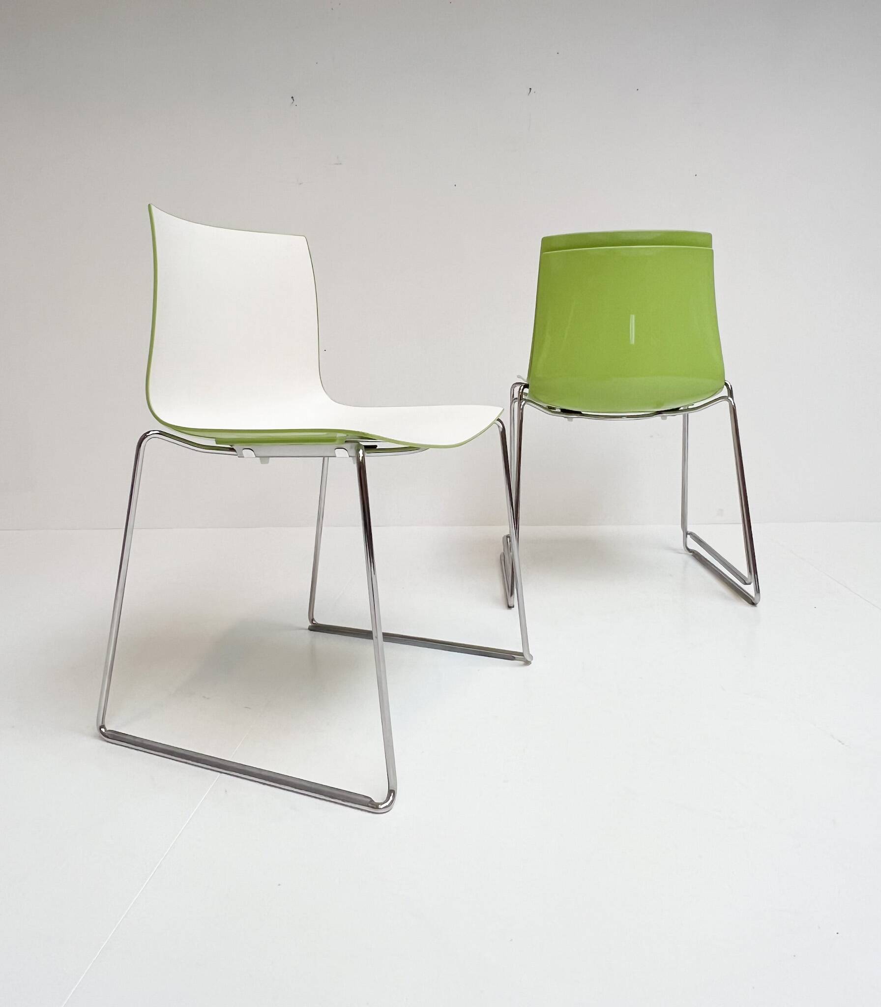 Set of 4 Katifa design chair by Arper, after 2000
