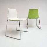 Set of 4 Katifa design chair by Arper, after 2000
