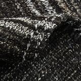 Contemporary Black & Gray Vintage Kilim Rug, 202x244Cm