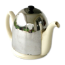 Ceramic Salam Teapot Villeroy and Boch white and Silver