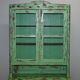 Victorian Green Patinated Buffet, Library or Cabinet