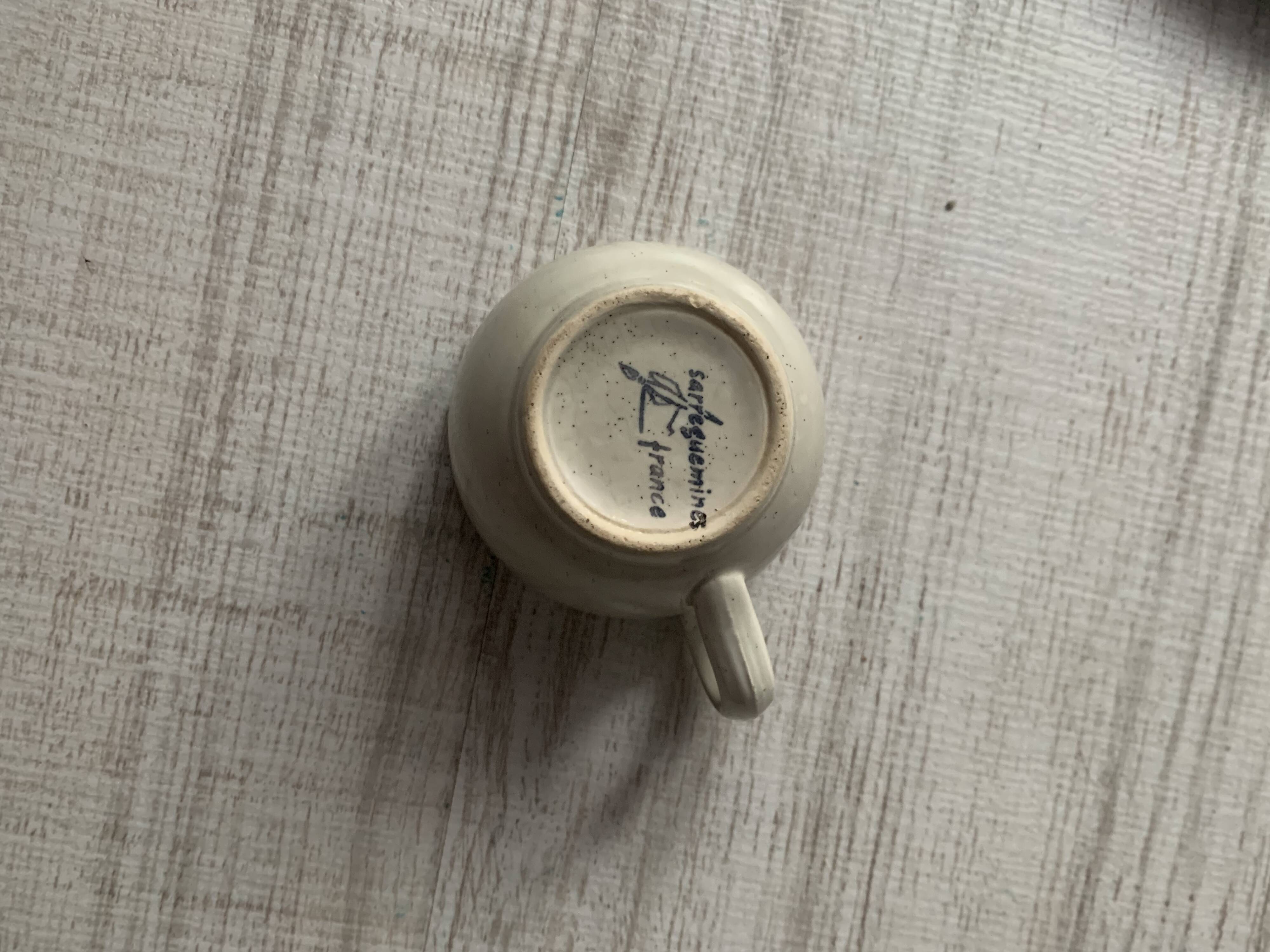 Sarreguemines thistle coffee service