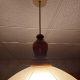 Lustre en verre rose