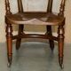 Victorian captain's chair in mahogany and leather