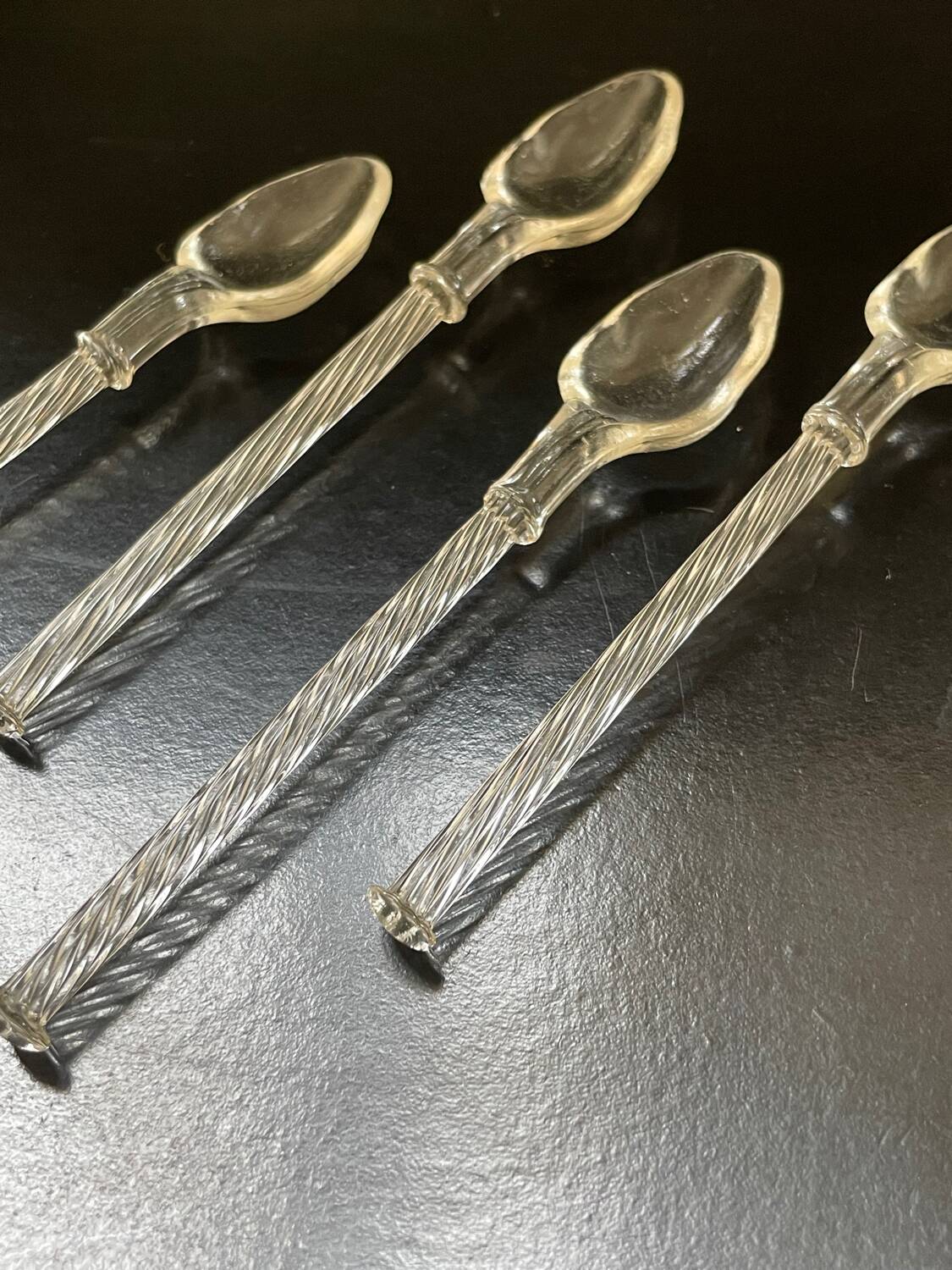 Blown glass spoons