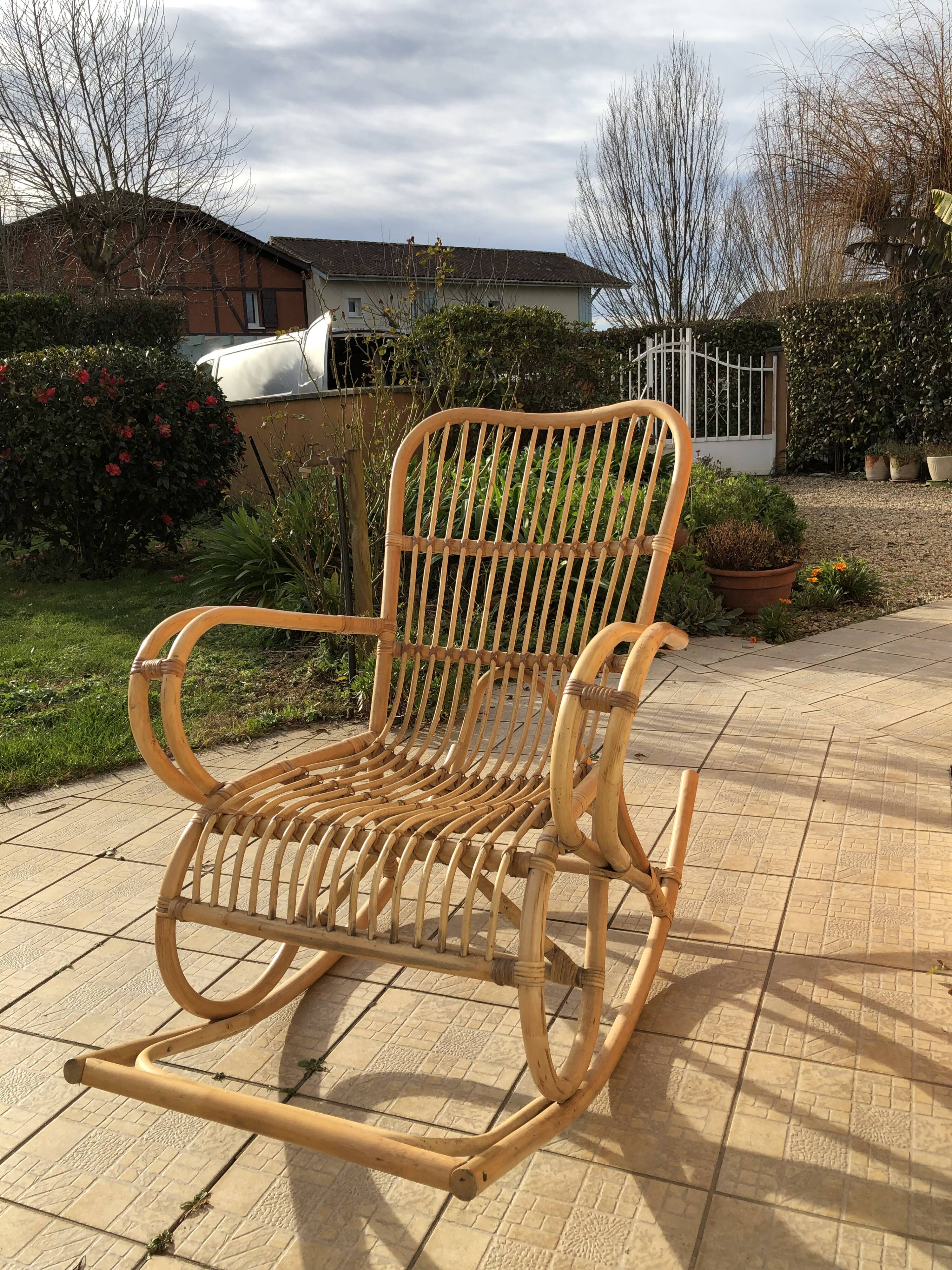 Rattan rocking chair