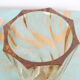 70s smoked glass vase