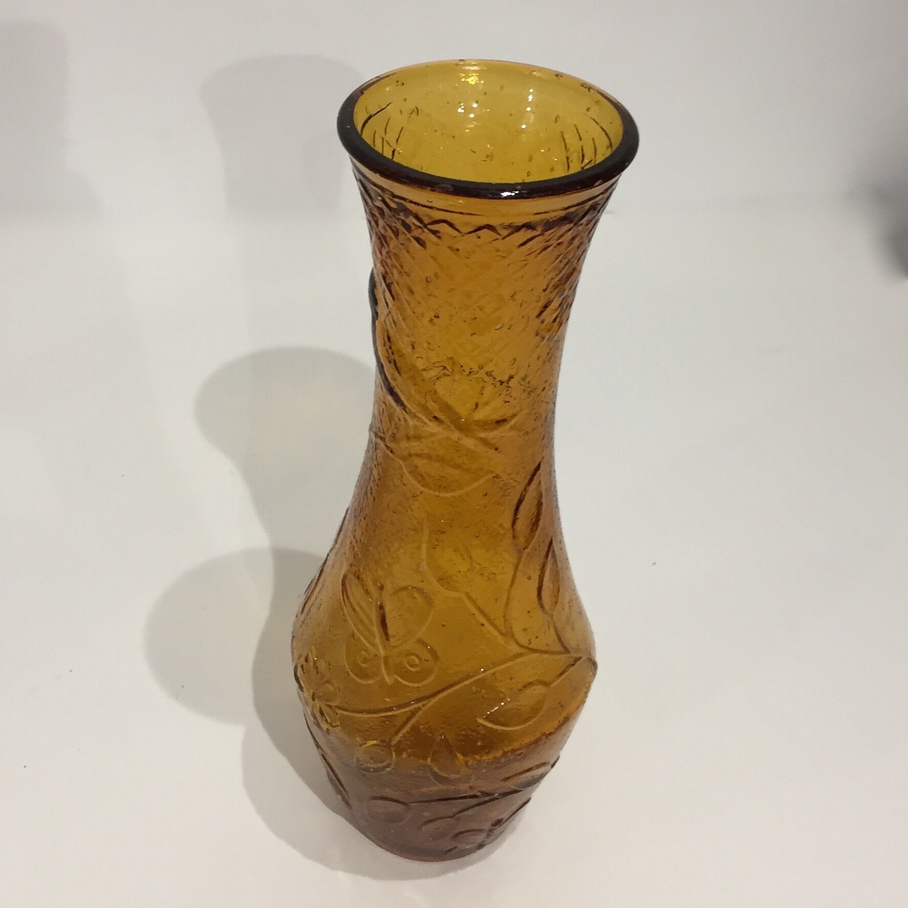 Vase en verre jaune Selency