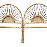 60s rattan headboard