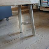 Small solid wood bench