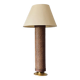 Hollywood regency brass and Vienna straw lamp base, Italy 1970's
