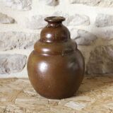 Coloquinte Vase Bordeaux Art Ceramics