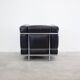 Chaise longue Cassina LC2 par Le Corbusier (Noir)
